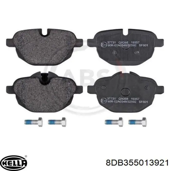 Купити 8DB355013921 HELLA Задні колодки