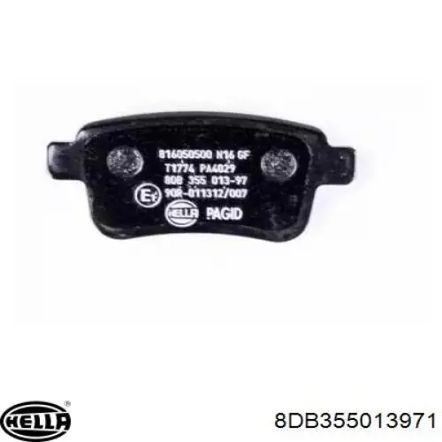 Задні гальмівні колодки HELLA 8DB355013971 ціна, від 18.33 USD