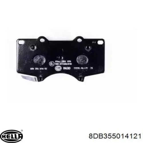 Гальмівні колодки HELLA 8DB355014121 ціна, від 33.72 USD