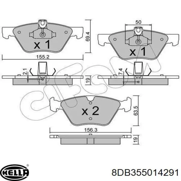 Тормозні колодки ABS 35043