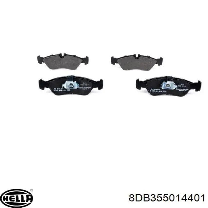 Задні гальмівні колодки HELLA 8DB355014401 ціна, від 24.30 USD