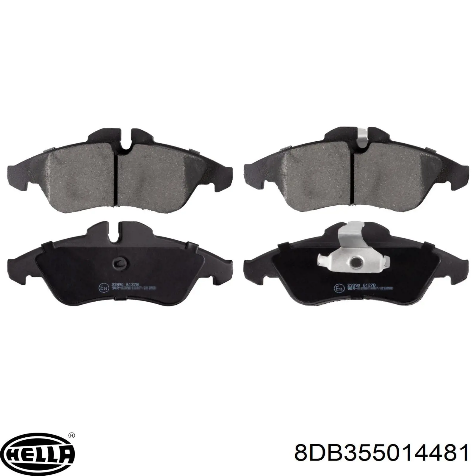 Передні тормозні колодки 8DB355014481 HELLA