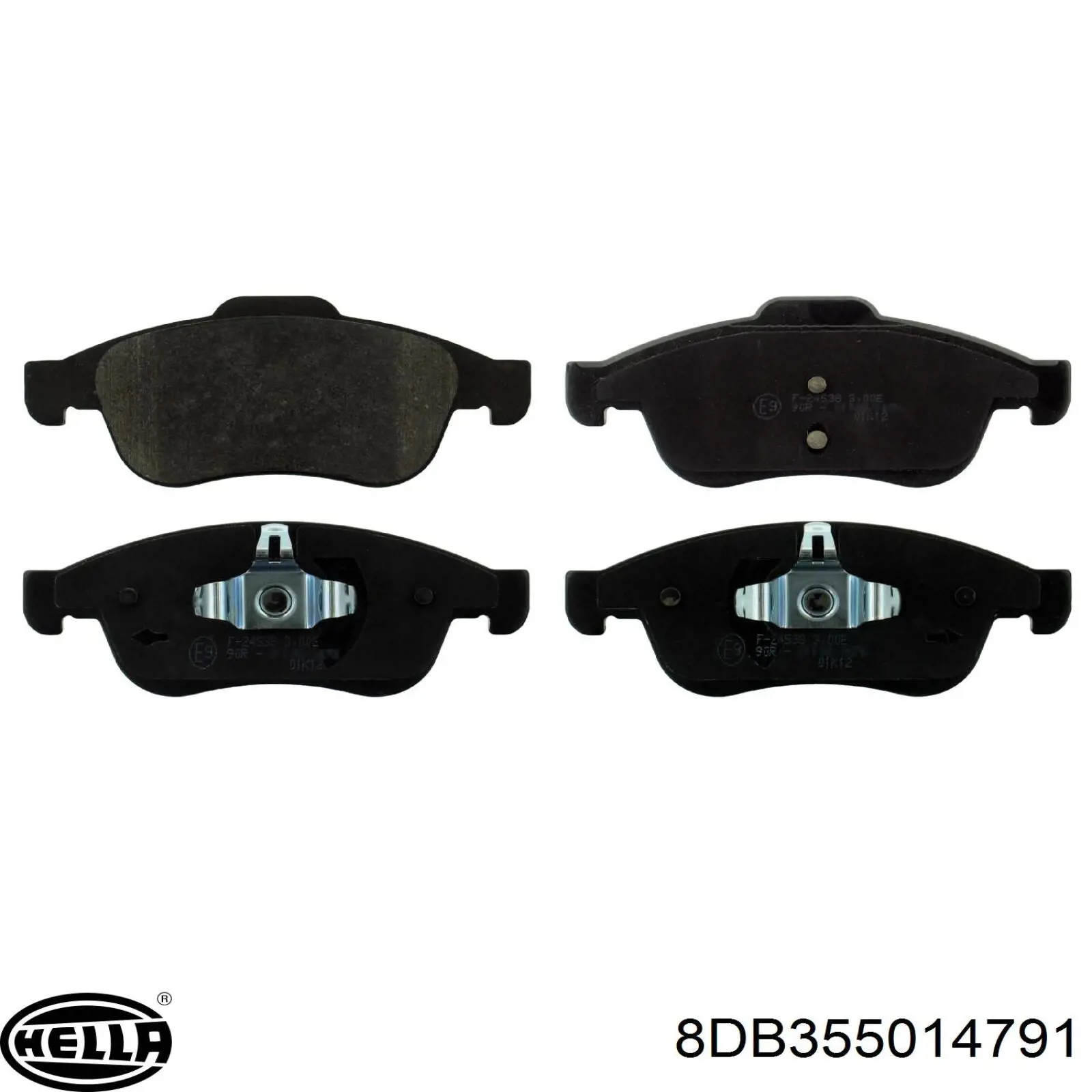 Купити 8DB355014791 HELLA Колодки гальмівні передні, дискові