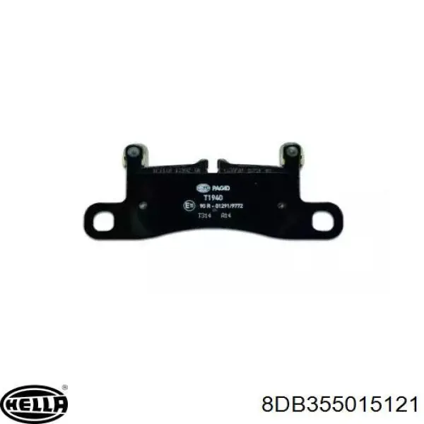 Колодки гальмові задні, дискові 8DB355015121 HELLA