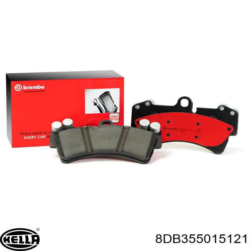 Задні гальмівні колодки 8DB355015121 HELLA