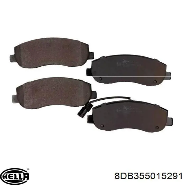 Передні тормозні колодки 8DB355015291 HELLA