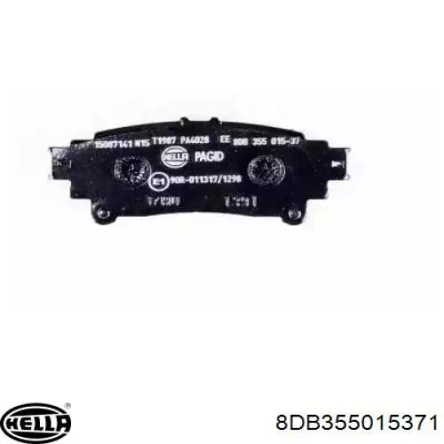 Задні гальмівні колодки HELLA 8DB355015371 ціна, від 34.21 USD