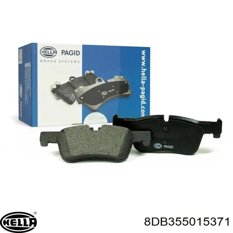 Задні гальмівні колодки 8DB355015371 HELLA
