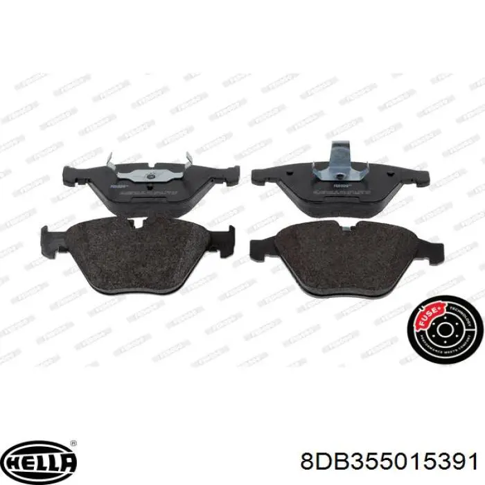 Передні тормозні колодки 8DB355015391 HELLA