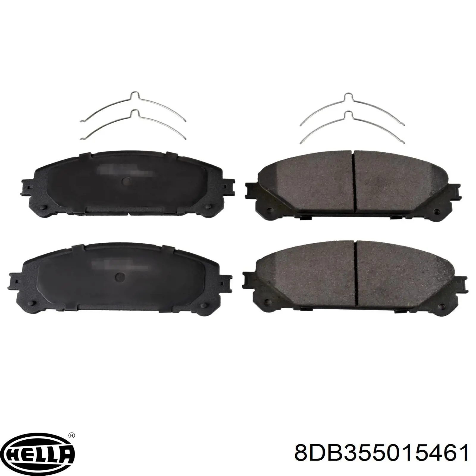 Купити 8DB355015461 HELLA Колодки гальмівні передні, дискові