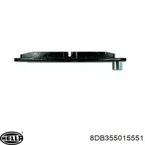 Купити 8DB355015551 HELLA Колодки гальмівні передні, дискові