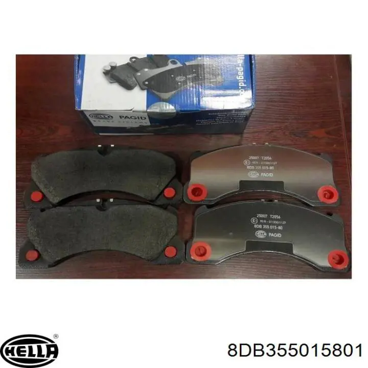 Купити 8DB355015801 HELLA Колодки гальмівні передні, дискові