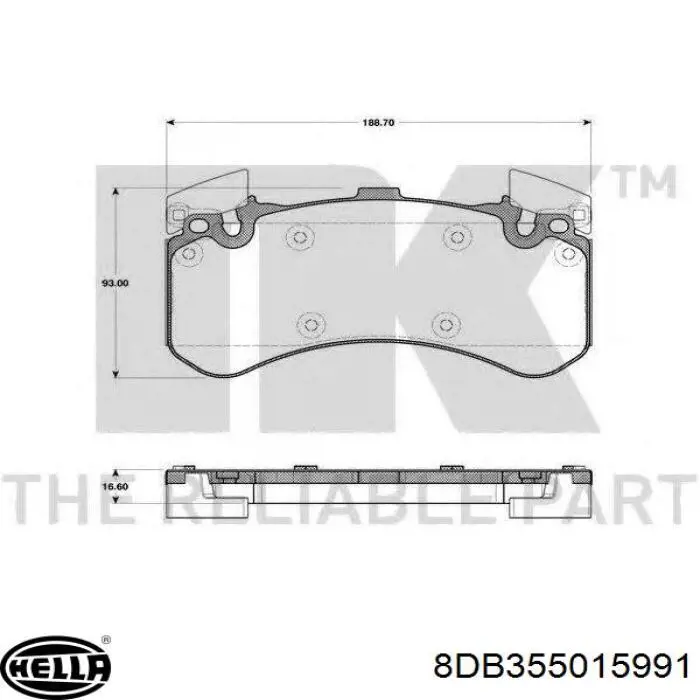Гальмівні колодки Denckermann B111365 ціна, від 48.58 USD