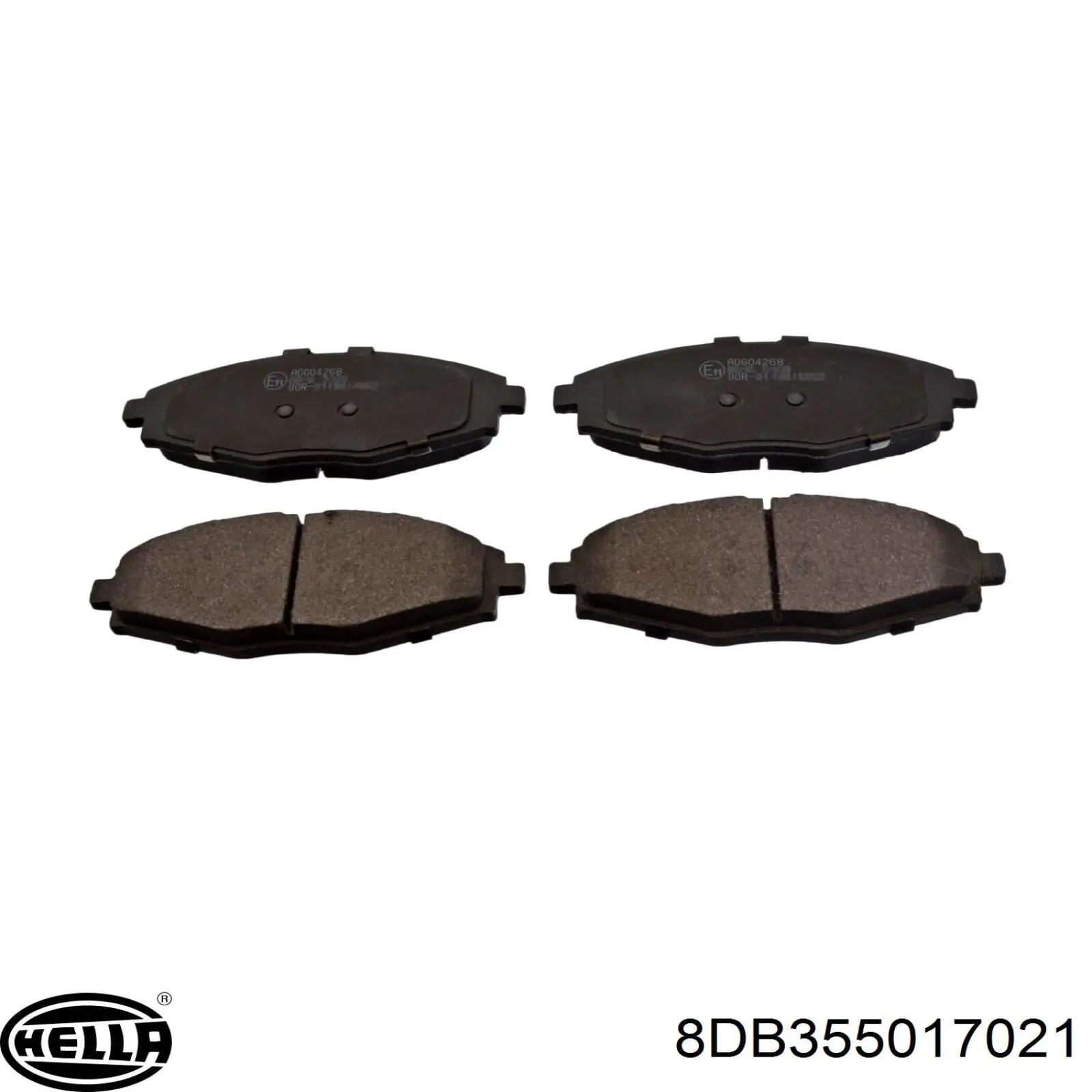 Купити 8DB355017021 HELLA Колодки гальмівні передні, дискові