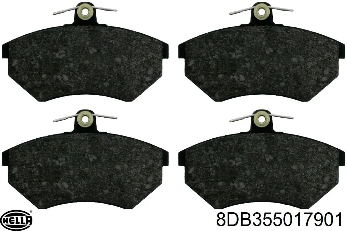 Передні тормозні колодки 8DB355017901 HELLA