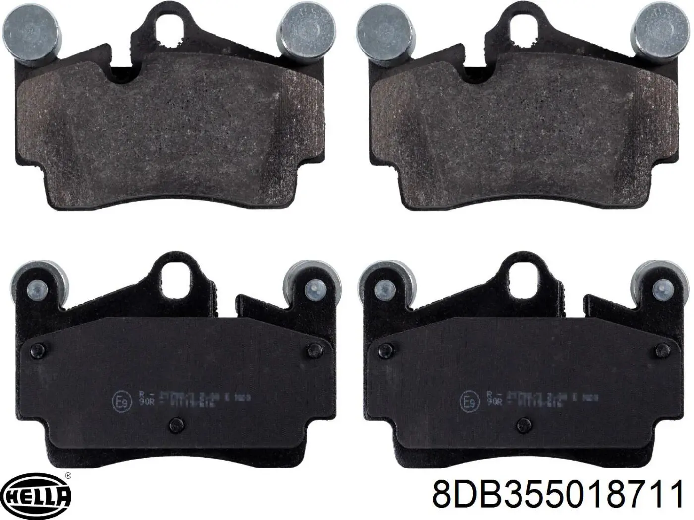 Купити 8DB355018711 HELLA Задні колодки