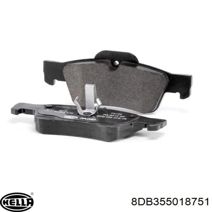 Задні гальмівні колодки HELLA 8DB355018751 ціна, від 30.47 USD