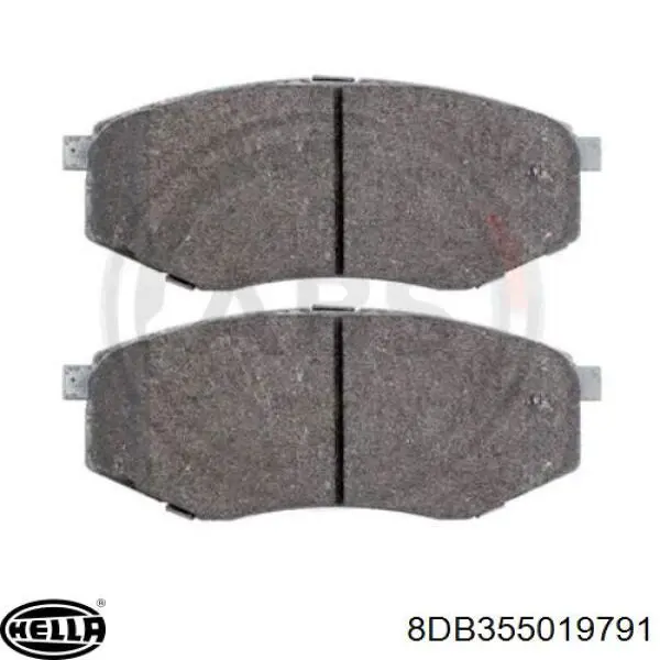Передні тормозні колодки 8DB355019791 HELLA