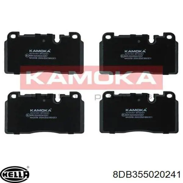 Купити 8DB355020241 HELLA Колодки гальмівні передні, дискові