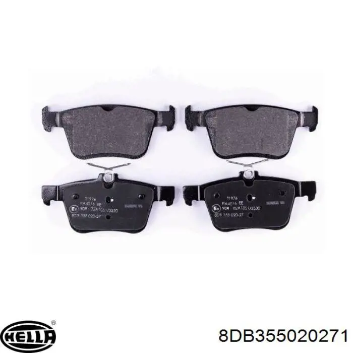 Задні гальмівні колодки 8DB355020271 HELLA