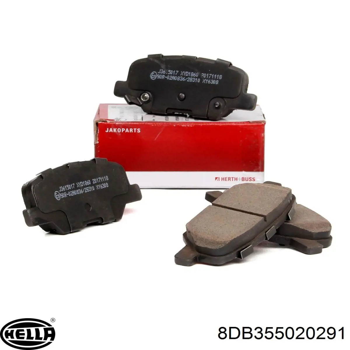 Купити 8DB355020291 HELLA Задні колодки