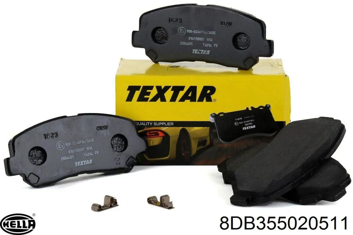 Купити 8DB355020511 HELLA Колодки гальмівні передні, дискові