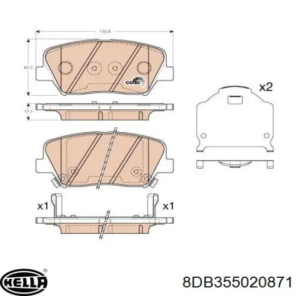 Тормозні колодки Jurid/Bendix BPD1524