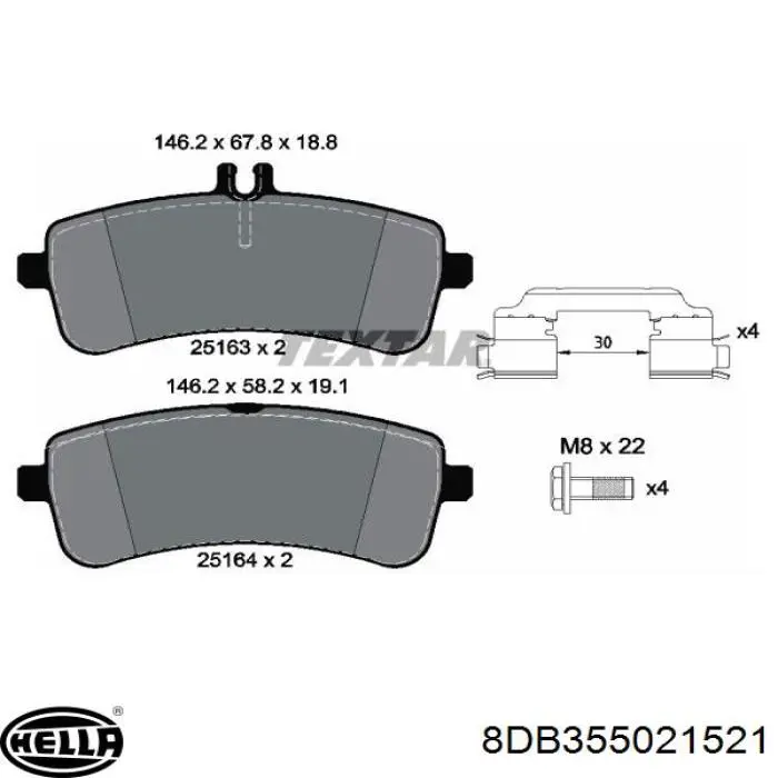 ADU174243 Blue Print Колодки гальмівні задні, дискові