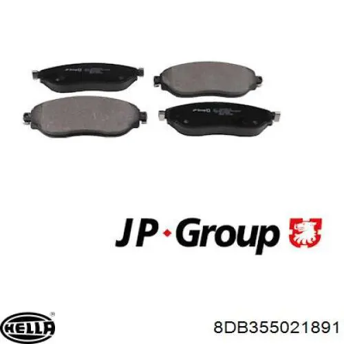 Гальмівні колодки HELLA 8DB355021891 ціна, від 37.63 USD