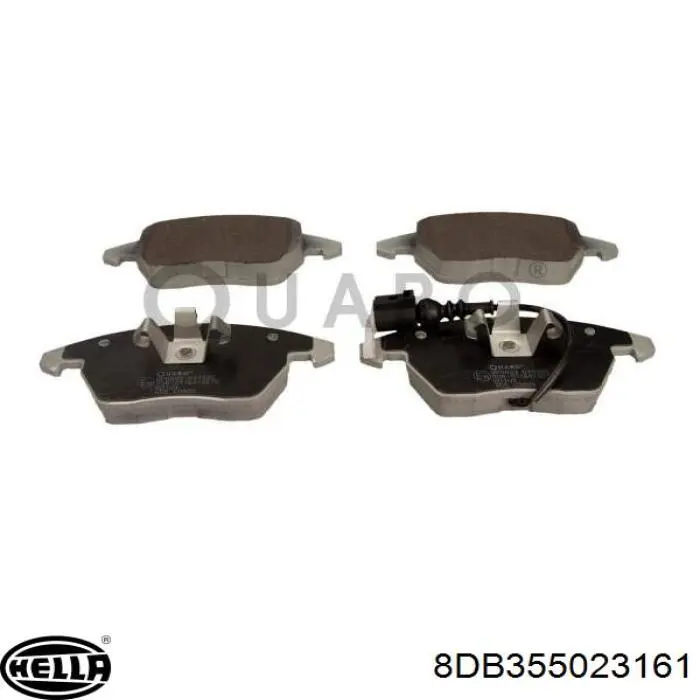 Купити 8DB355023161 HELLA Колодки гальмівні передні, дискові