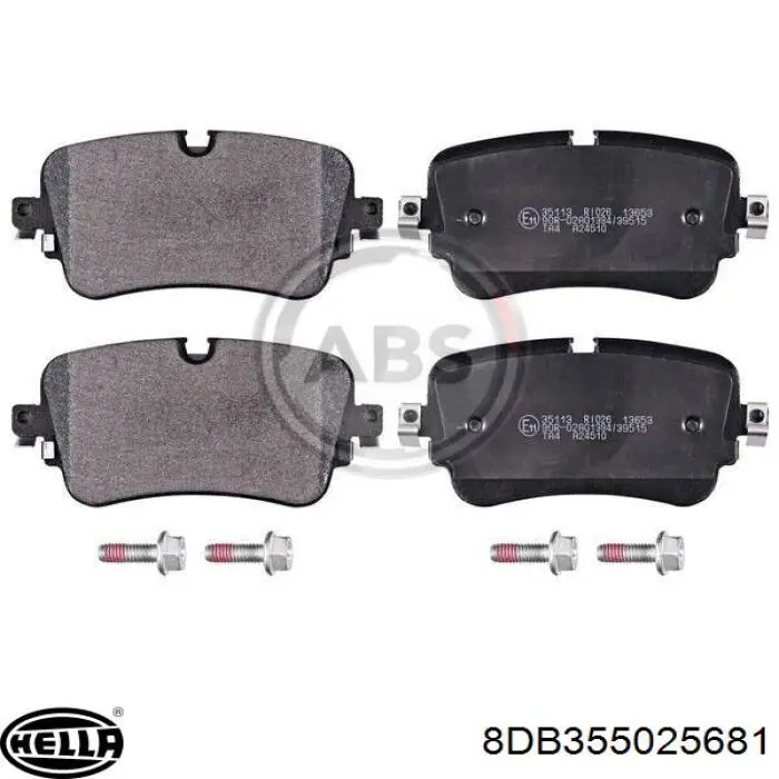 Задні гальмівні колодки HELLA 8DB355025681 ціна, від 57.42 USD
