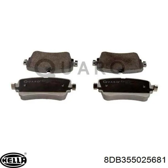 Купити 8DB355025681 HELLA Задні колодки