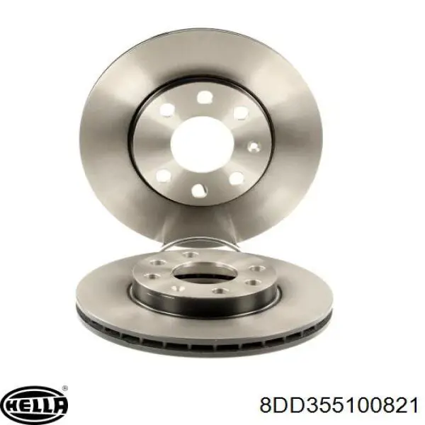 Гальмівні диски передні 8DD355100821 HELLA