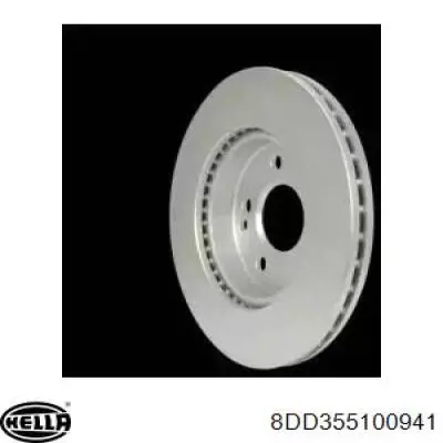Диск гальмівний передній HELLA 8DD355100941