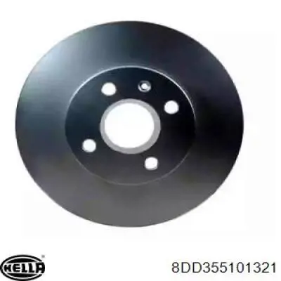 Диск переднього гальма HELLA 8DD355101321 ціна, від 24.76 USD