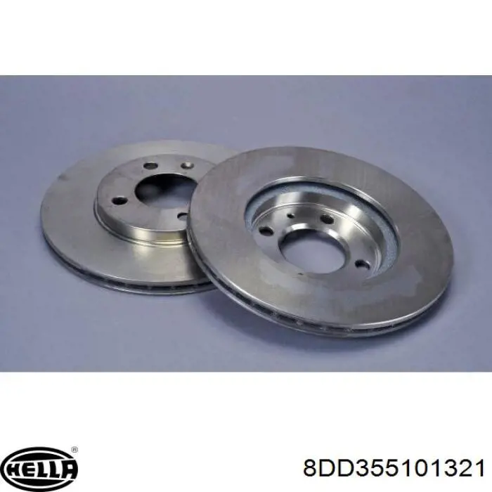 Гальмівні диски передні 8DD355101321 HELLA