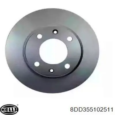 8DD355102511 HELLA диск гальмівний задній
