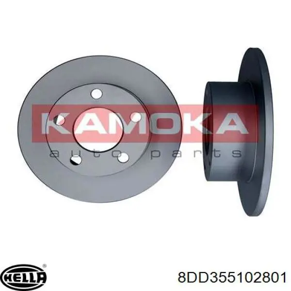 Купити 8DD355102801 HELLA Диск заднього гальма