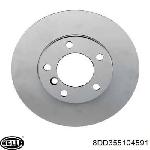 Гальмівні диски передні 8DD355104591 HELLA
