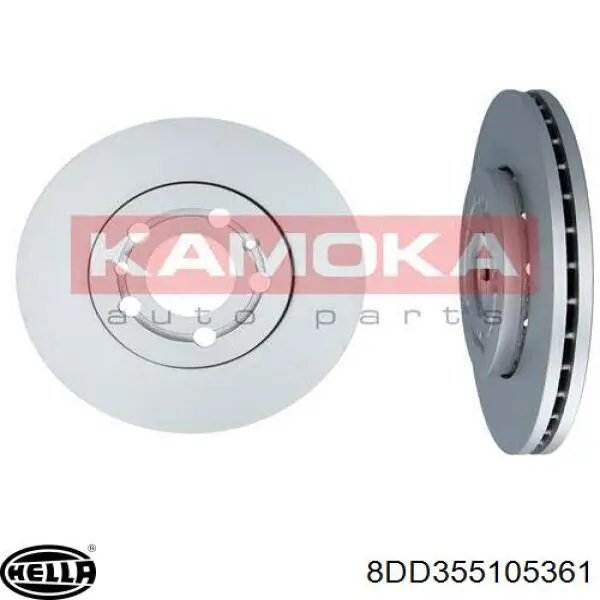 Гальмівні диски передні 8DD355105361 HELLA
