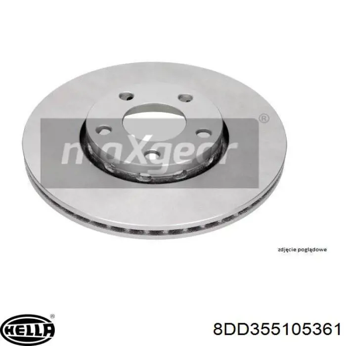 8DD355105361 HELLA Гальмо дискове переднє