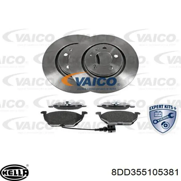 Гальмівні диски передні 8DD355105381 HELLA