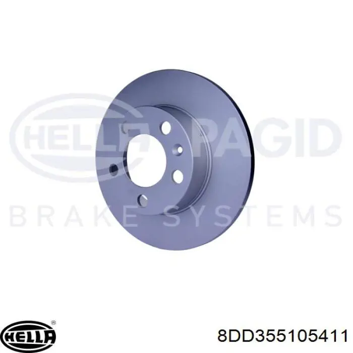 Купити 8DD355105411 HELLA Диск заднього гальма
