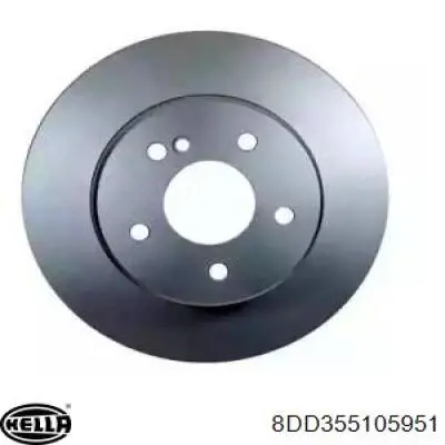 Гальмівні диски 8DD355105951 HELLA