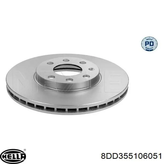 Гальмівні диски передні 8DD355106051 HELLA