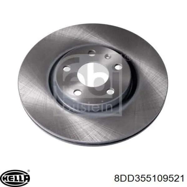 Гальмівні диски передні 8DD355109521 HELLA