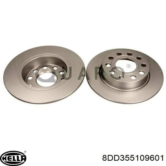 Купити 8DD355109601 HELLA Диск заднього гальма