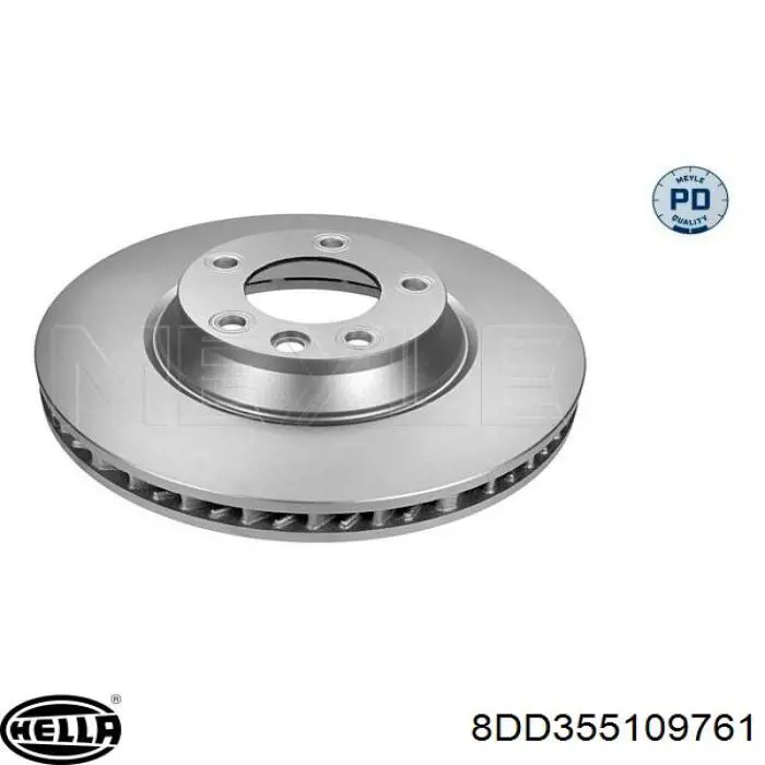 Гальмівні диски передні 8DD355109761 HELLA