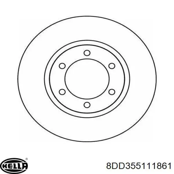 Купити 8DD355111861 HELLA Ротор гальмівний