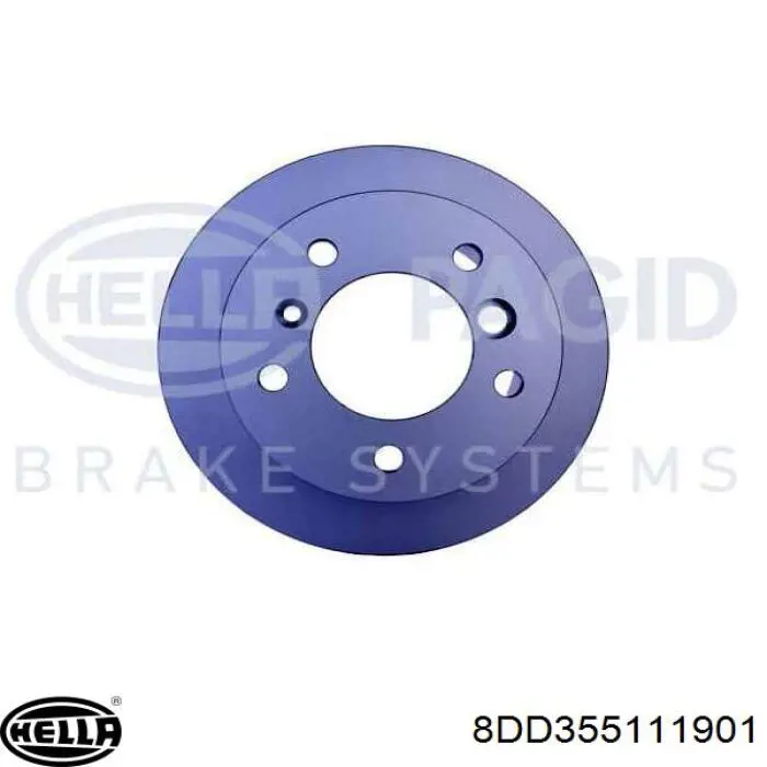 Купити 8DD355111901 HELLA Диск заднього гальма